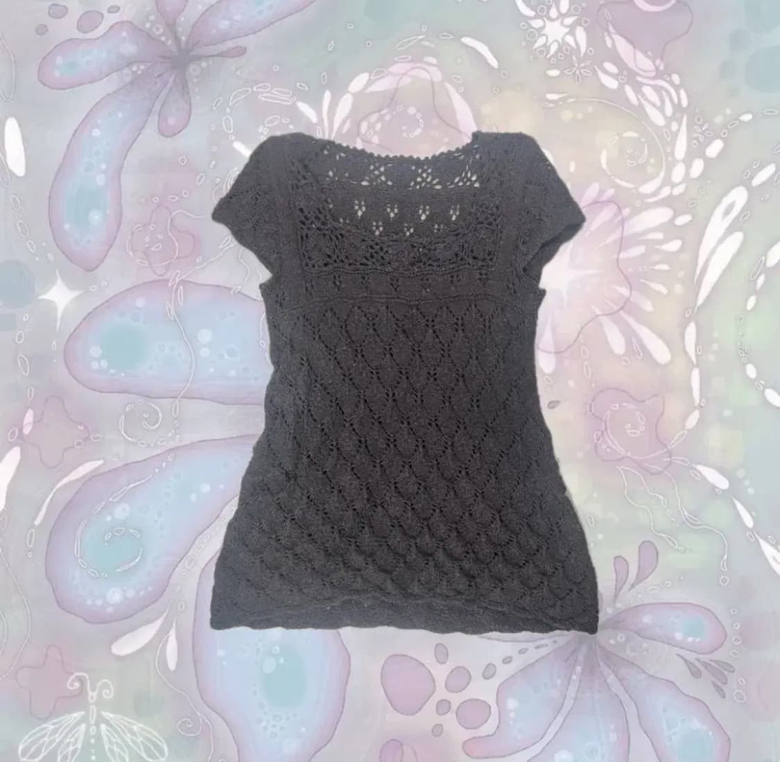 일본 빈티지 모리걸 반팔 니트 상품이미지1