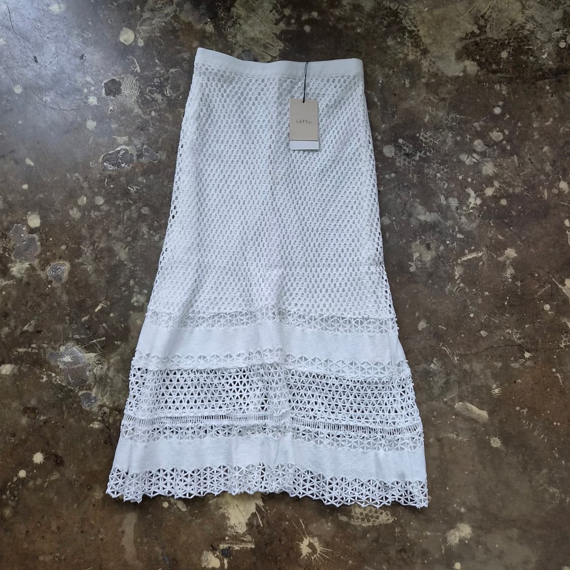 64) 새제품 한섬 래트 바이티 레이스 스커트 상품이미지1
