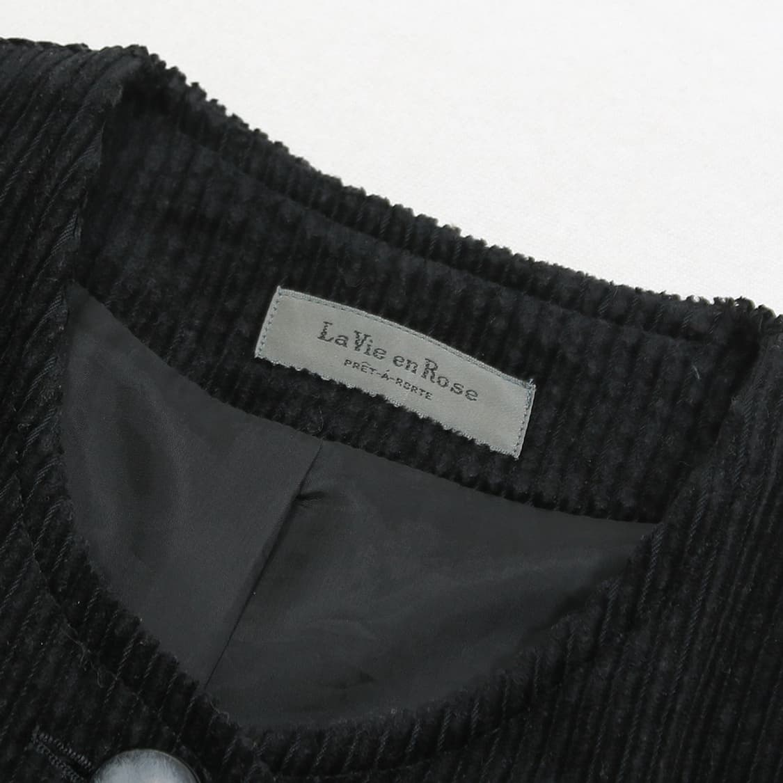 (착용컷) LaVie enRose 코듀로이 라운드 자켓 (여성용 9BR) 상품이미지5