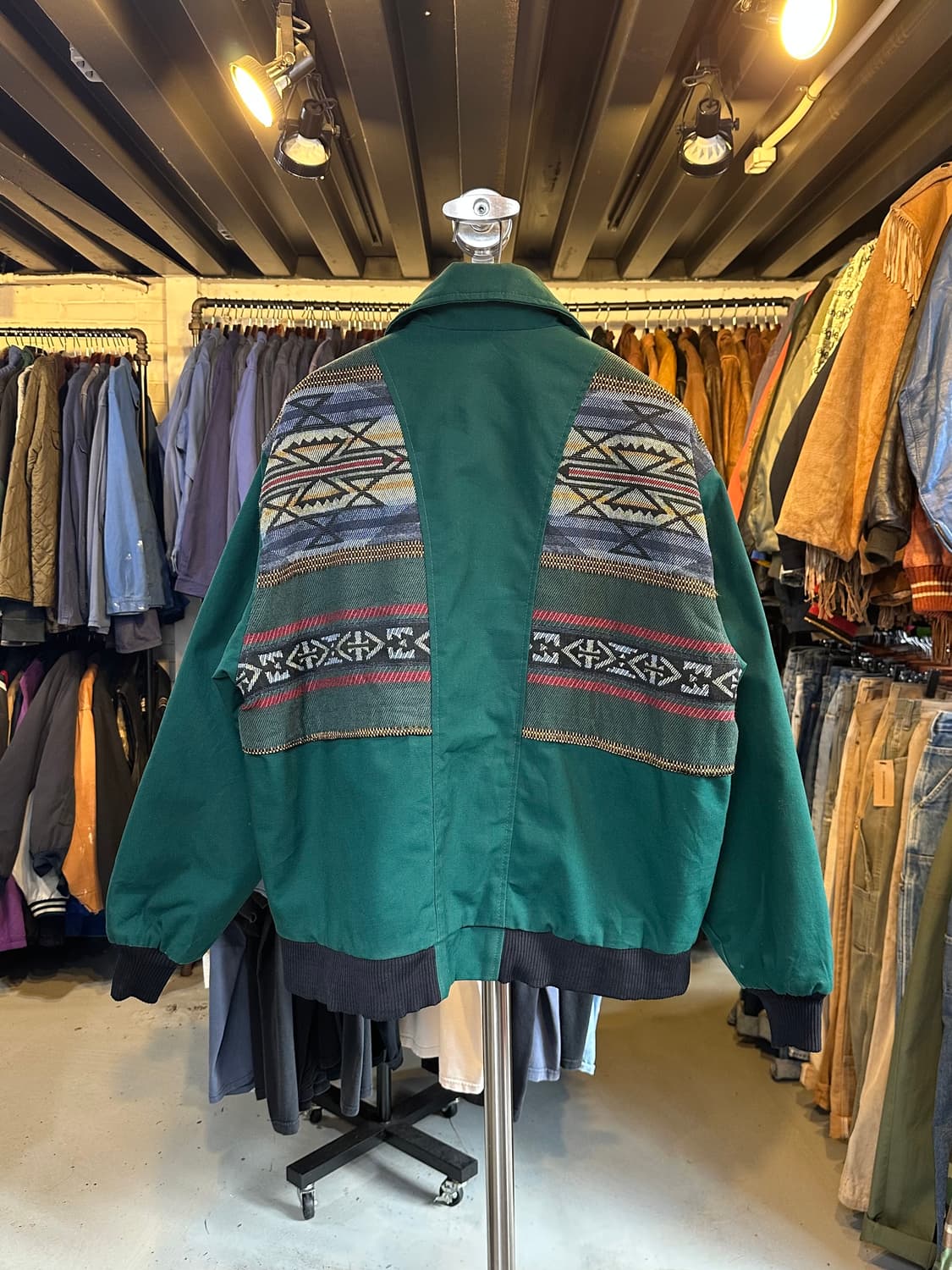 90s David James 아즈텍 웨스턴 붐버 자켓  상품이미지2