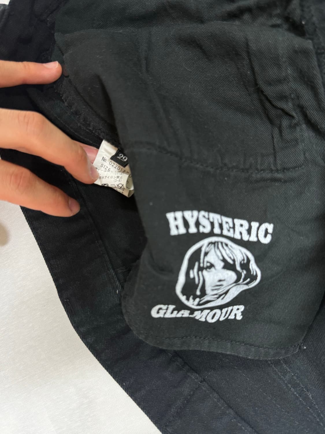 Hysteric Glamour 아카이브 멀티 벨벳 패치워크 리페어 데님 상품이미지6