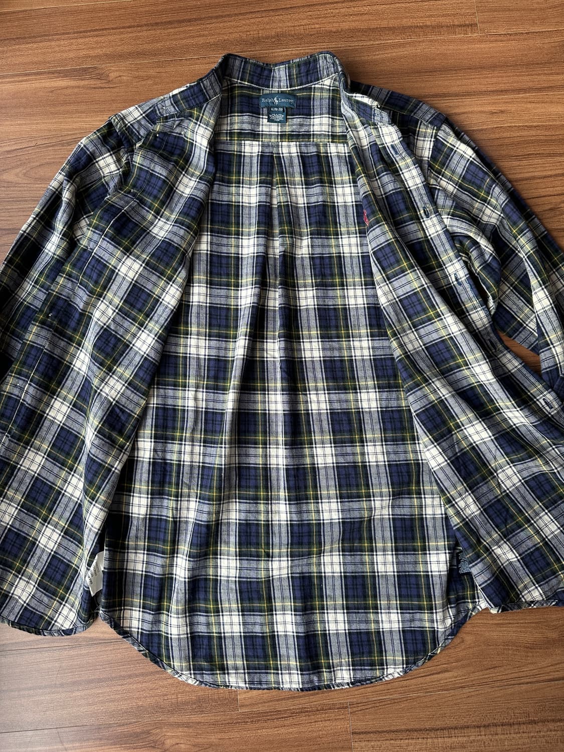 폴로 랄프로렌 보이즈 체크 셔츠 XL 상품이미지8