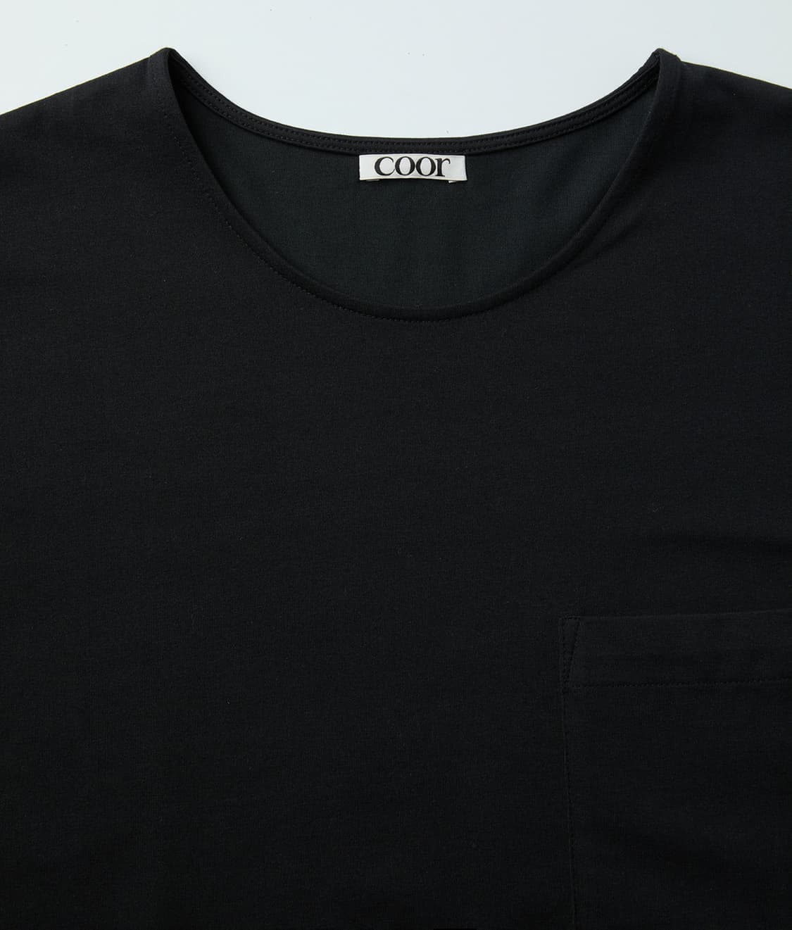 쿠어 수피마 세미오버핏 u넥 티셔츠 상품이미지7