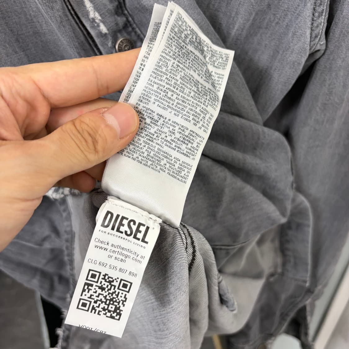 디젤 심플리 D 데님 셔츠 상품이미지9
