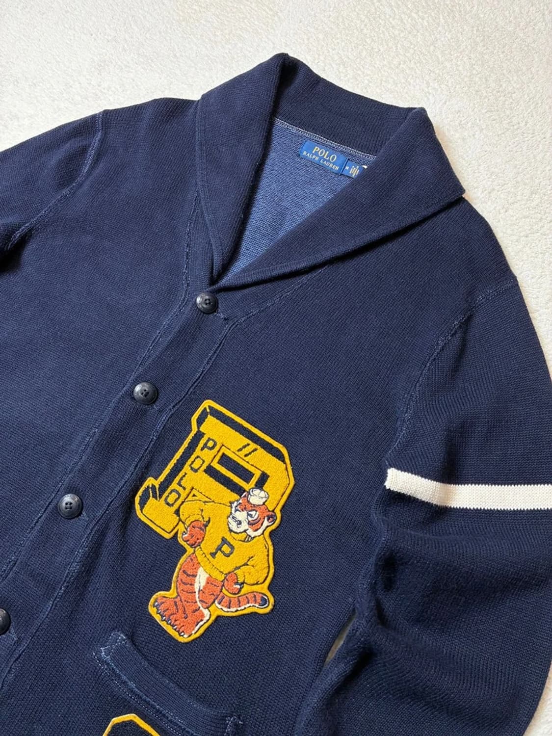 폴로 랄프로렌 10's 타이거패치 숄카라 니트 가디건 PN6351 상품이미지3