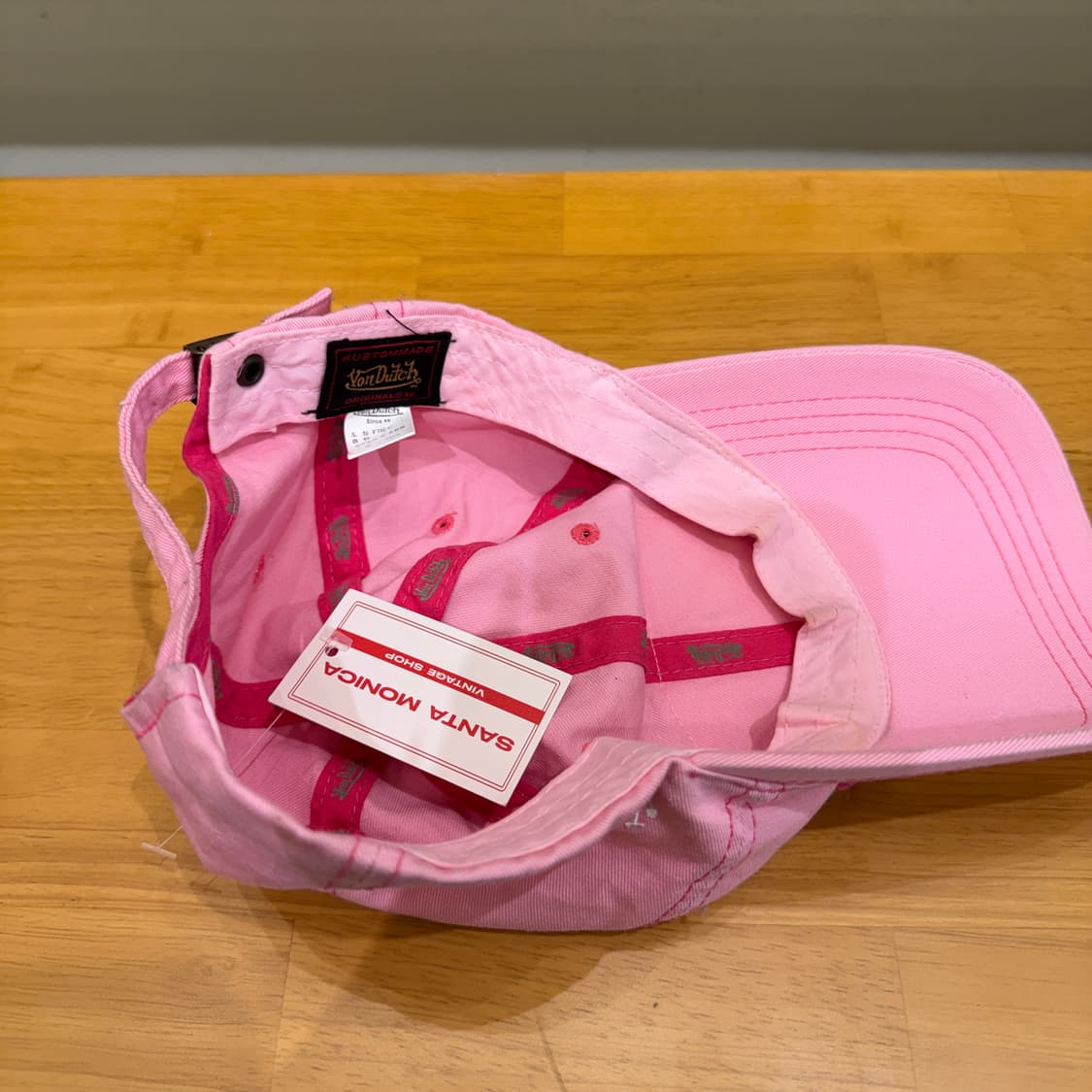 본더치 핑크 로고 볼캡 U1016 상품이미지4