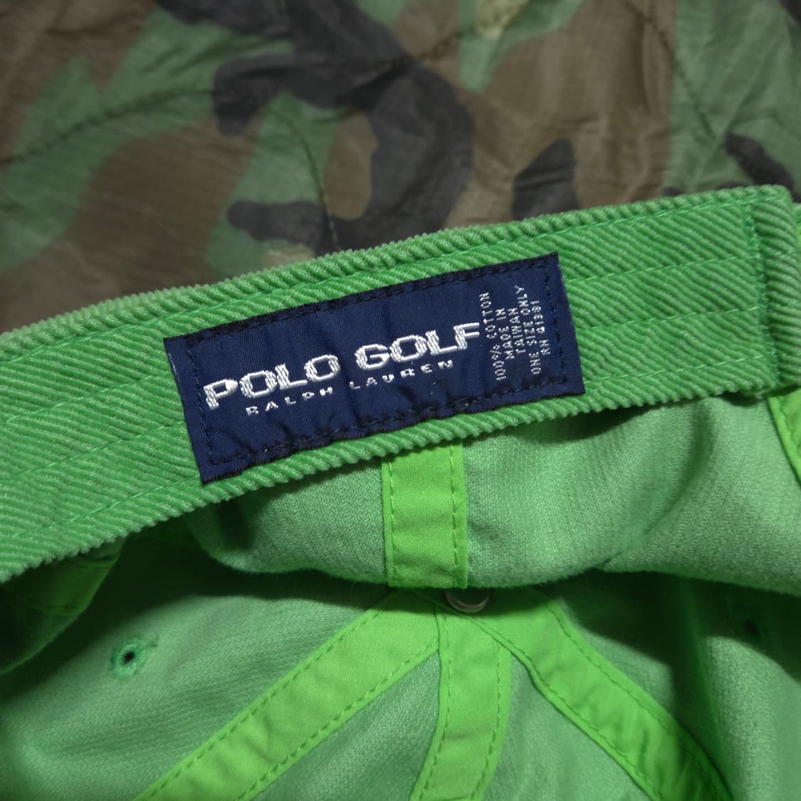 90s Vintage Polo Golf Corduroy Cap 폴로 캡 상품이미지4