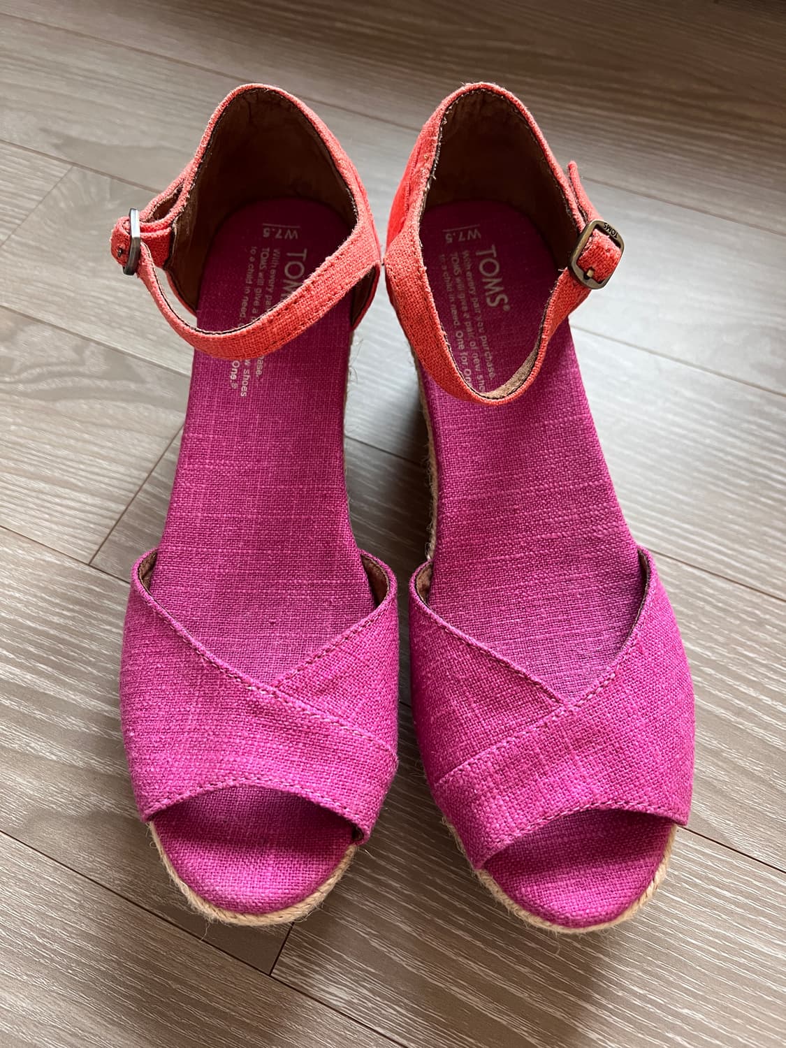 새상품 탐스 TOMS 웨지힐 샌들 에스파드류힐 7.5 상품이미지2