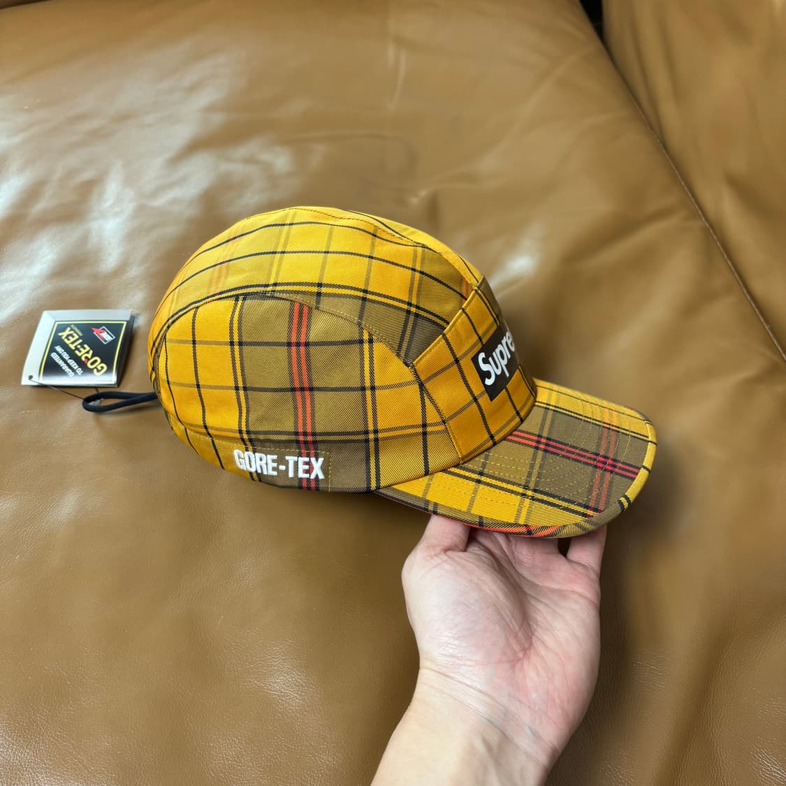 슈프림 캠프캡 모자 박스로고 고어텍스 체크 상품이미지4