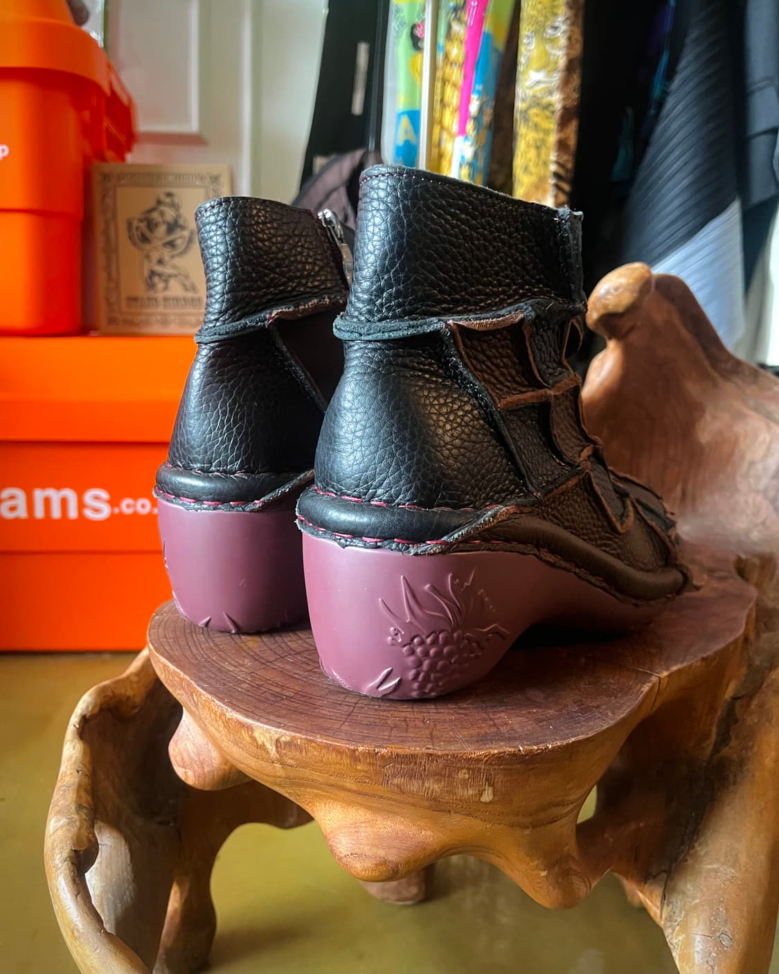 ESTACION Japan Leather Patchwork Boots 상품이미지5