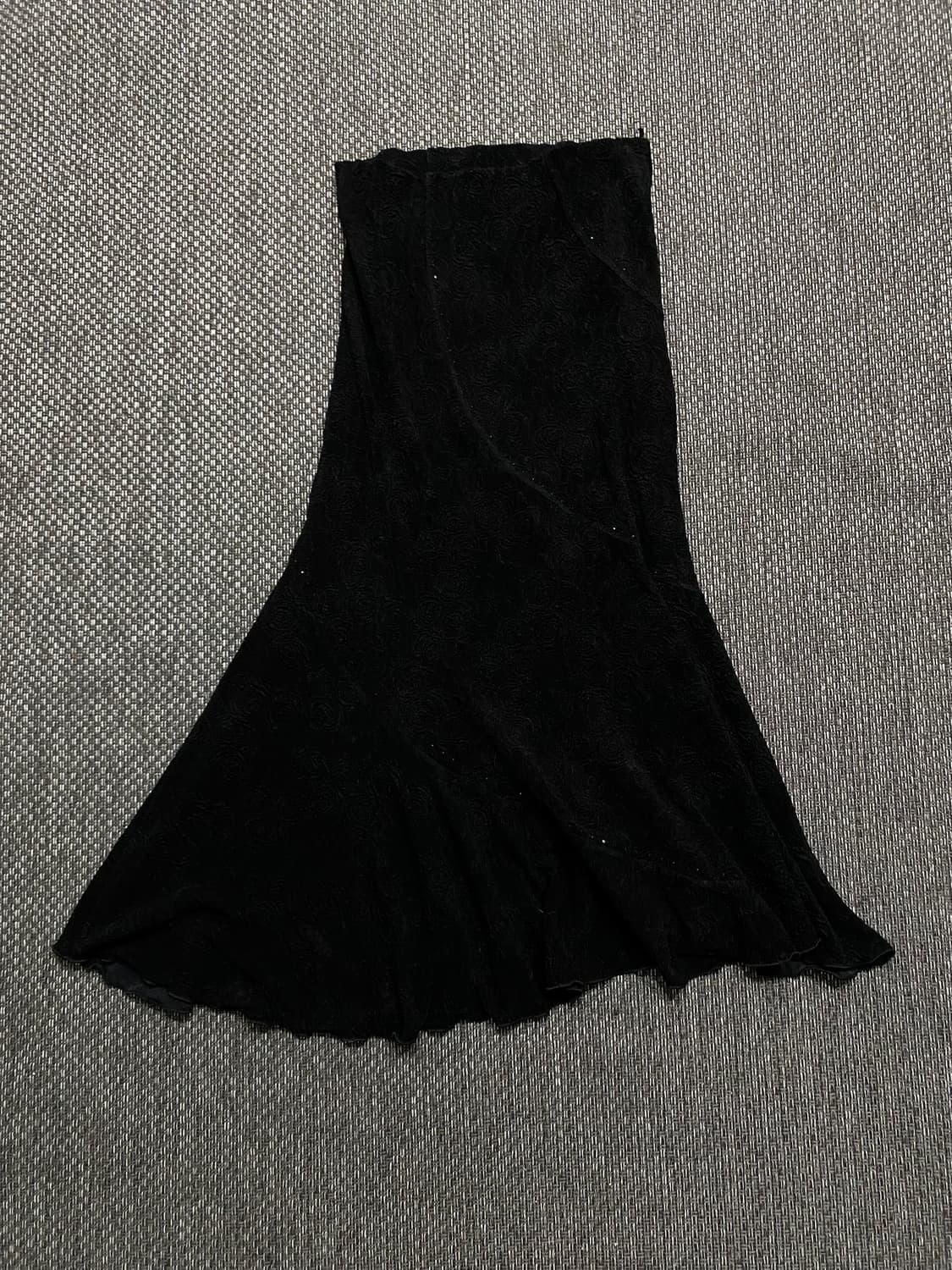 2000s paisley pattern Wave Design Skirt 상품이미지4