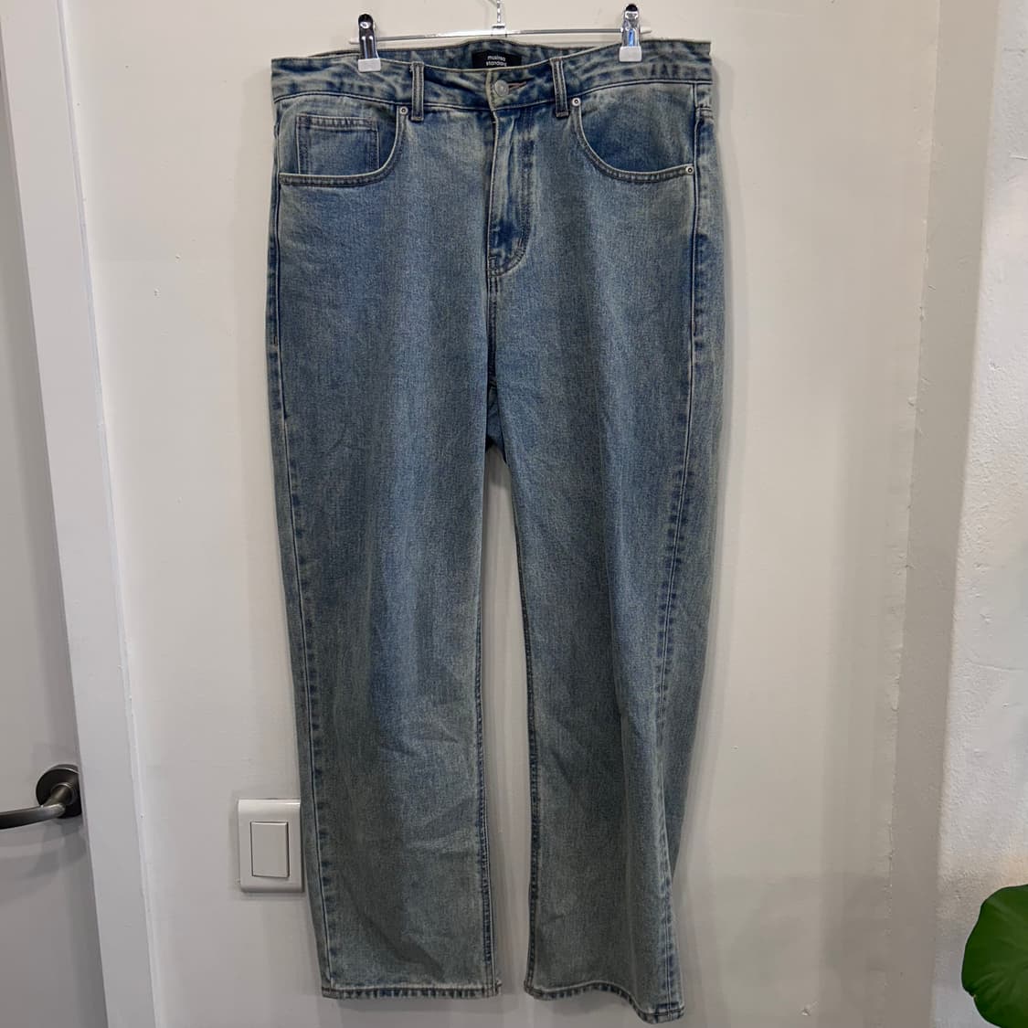 무신사스탠다드 와이드핏 샌드워싱 데님팬츠 상품이미지2