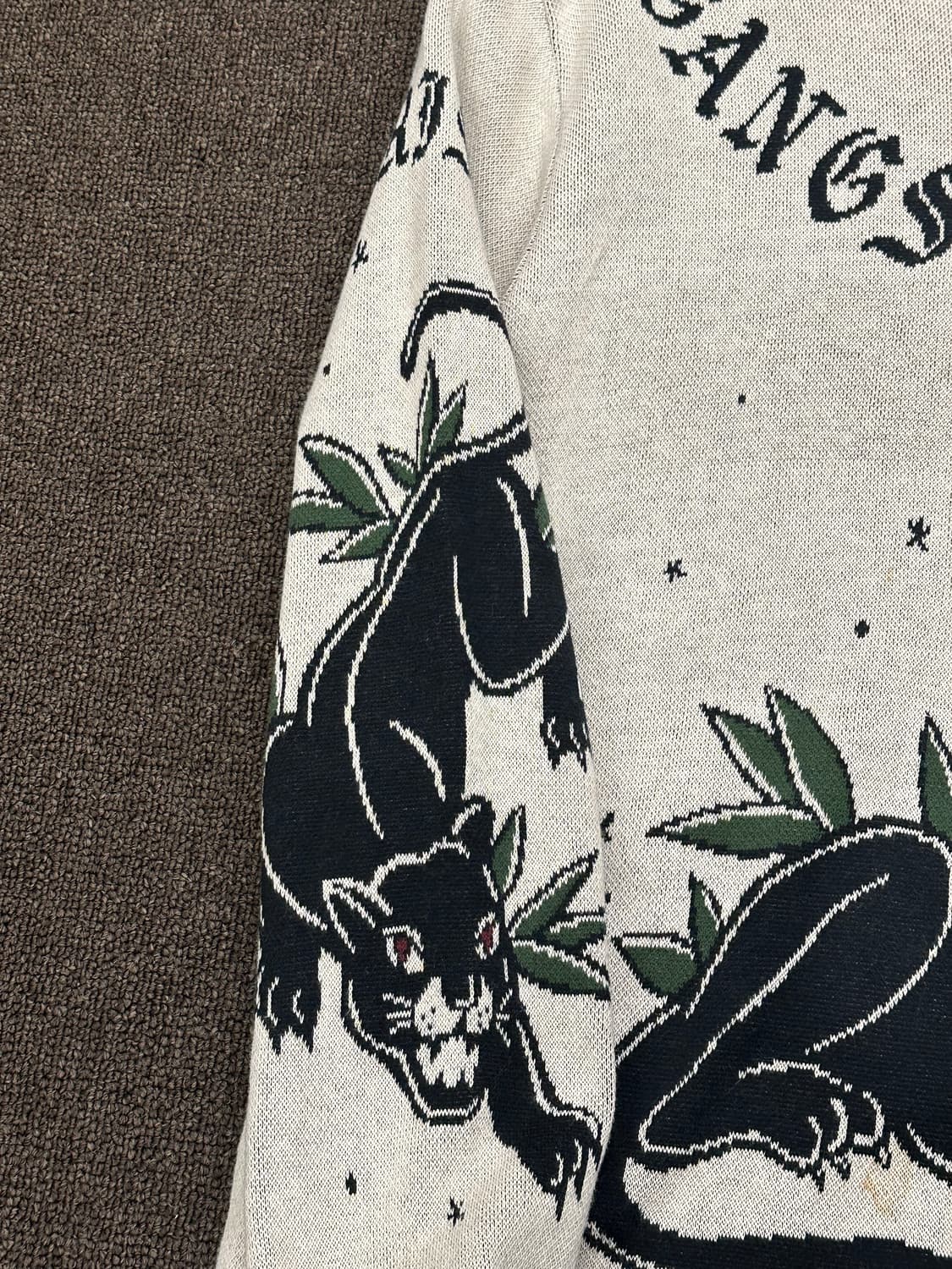 XL)Gangsterville vintage 패턴 니트 스웨터 상품이미지4