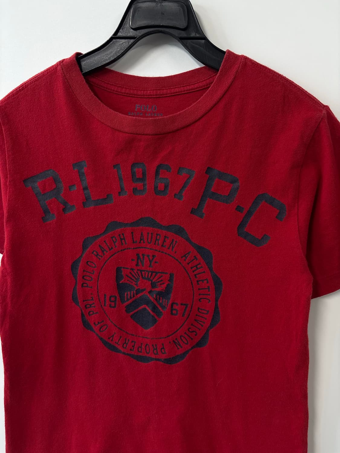 폴로 랄프로렌 레드 프린팅 반팔 티셔츠 상품이미지4