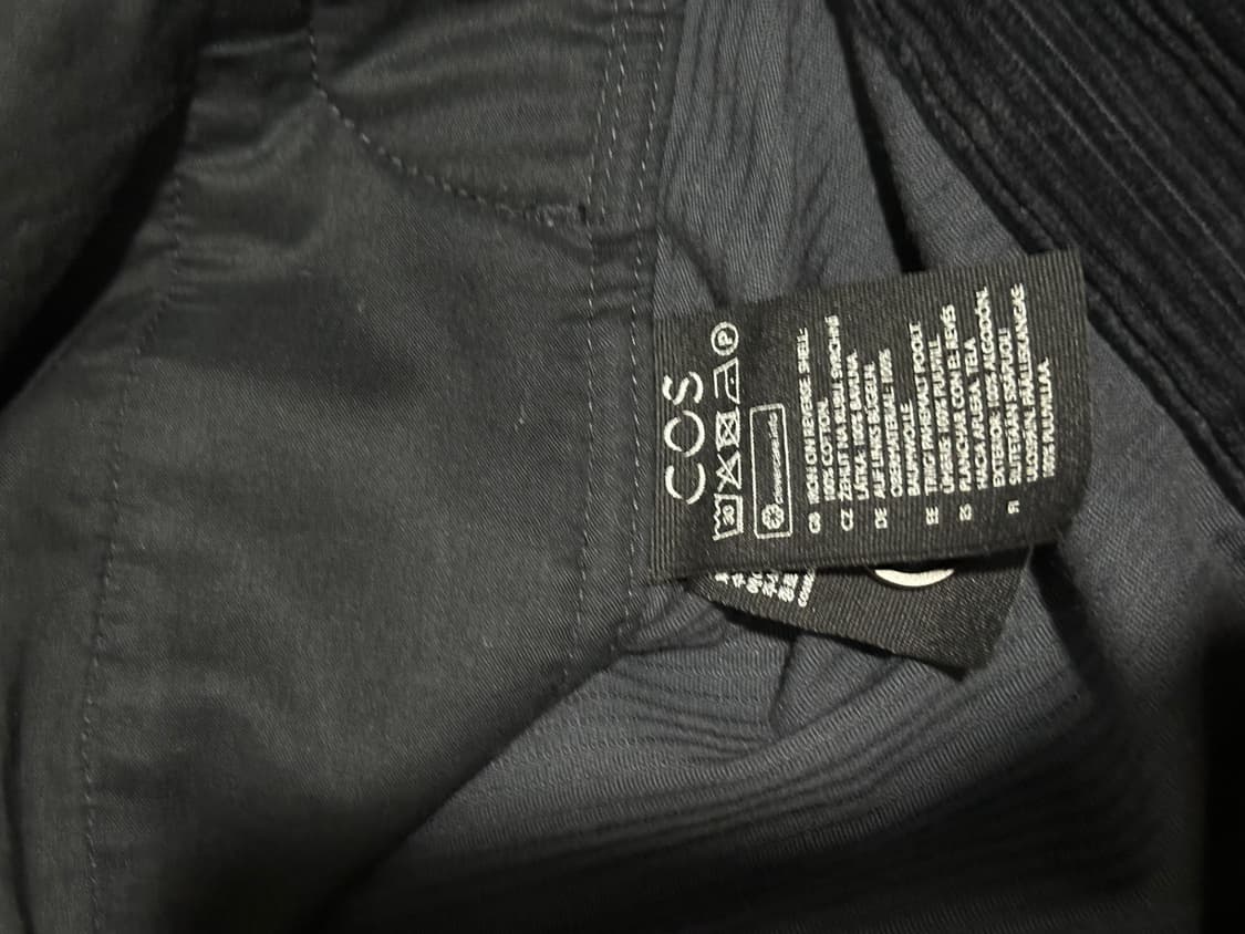 COS 코스 블랙 코듀로이 셔츠 M 상품이미지3