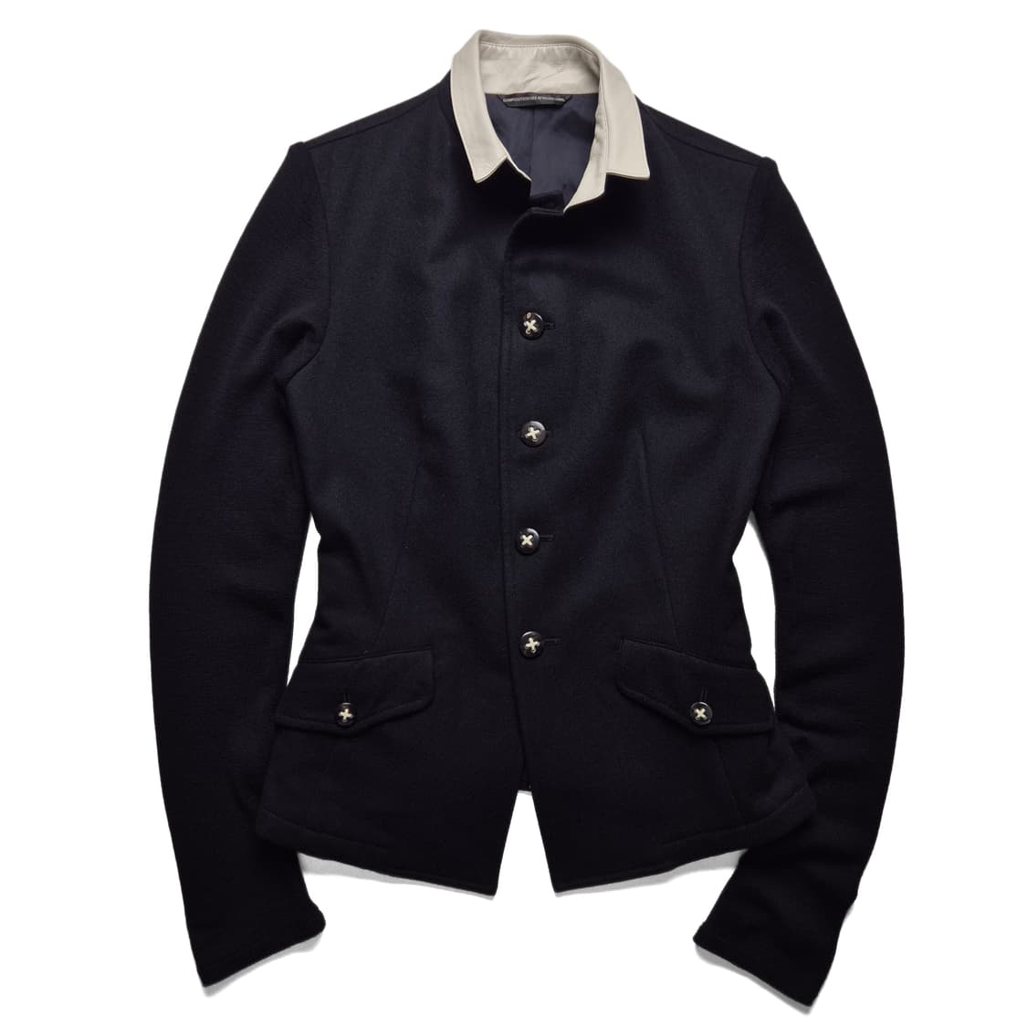 [1] 요지야마모토 와이즈 레더카라 울자켓 상품이미지2