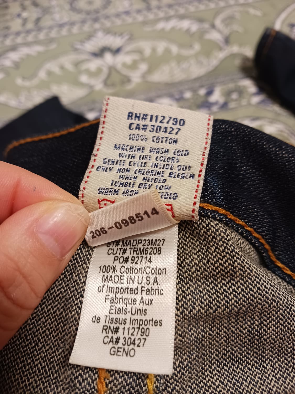 리바이스 트루릴리전 Davey straight  상품이미지7