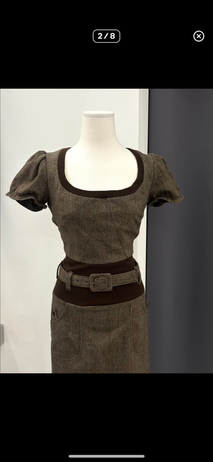 Dolce & Gabbana 울 글렌체크 원피스 상품이미지2