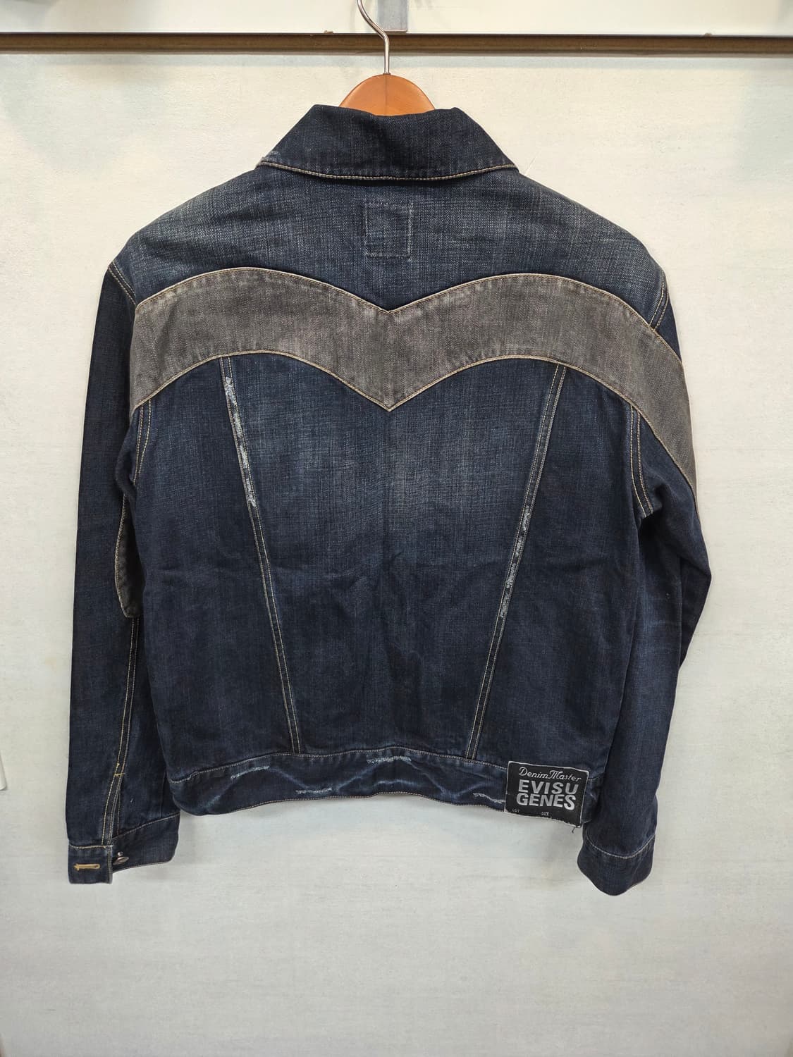 에비수 실버 디테일 로고 데님자켓 m 상품이미지2
