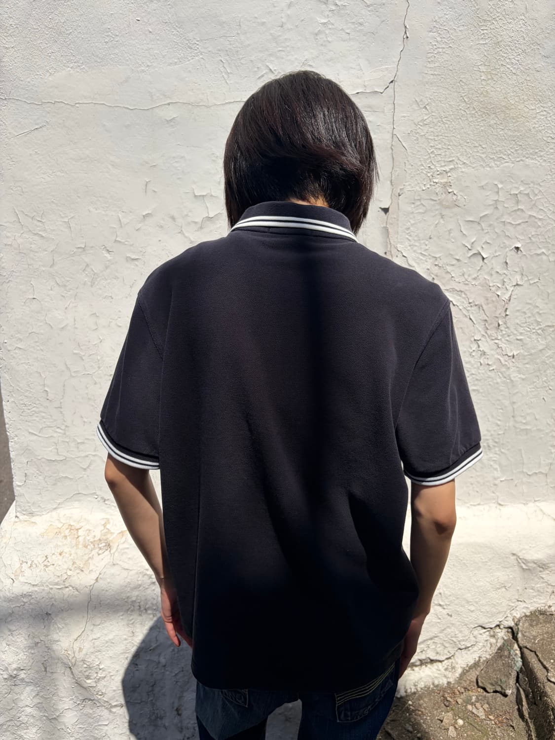 Fred Perry 라인 디테일 카라 반팔 티셔츠 M 상품이미지6