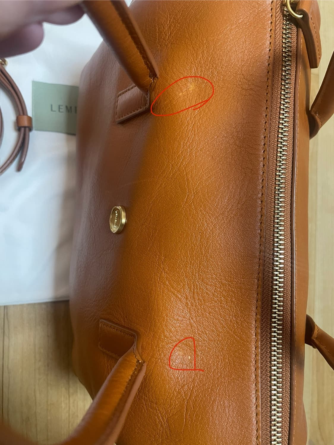 르메메 삭 마망백 카라멜 상품이미지7