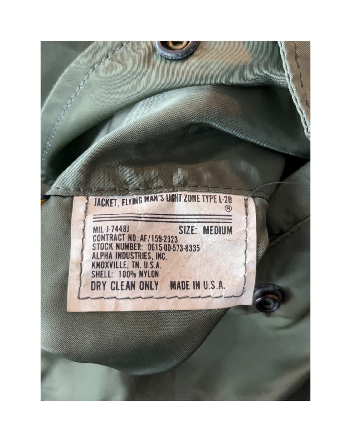 80‘s Alpha L-2B Flight Jacket  상품이미지4