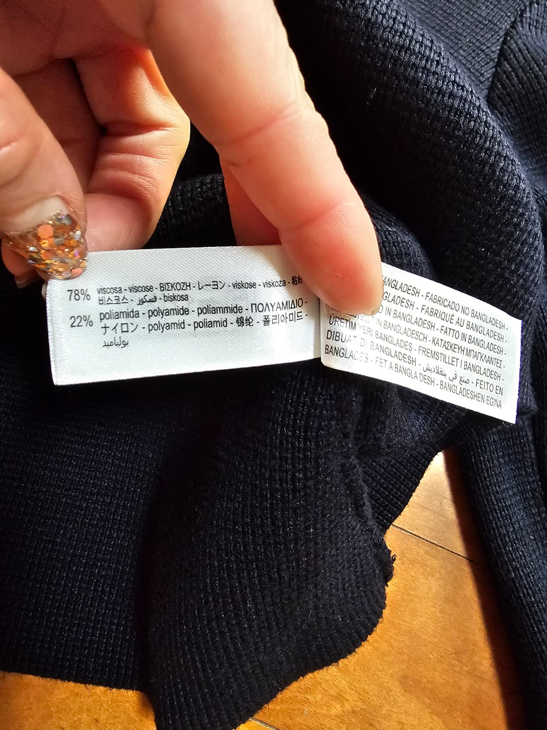 자라 블랙 금장 버튼 가디건 상품이미지6