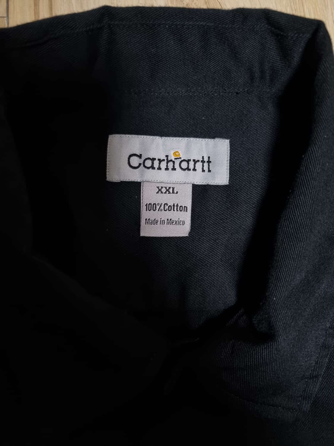 칼하트 워크셔츠 블랙 2XL 상품이미지3