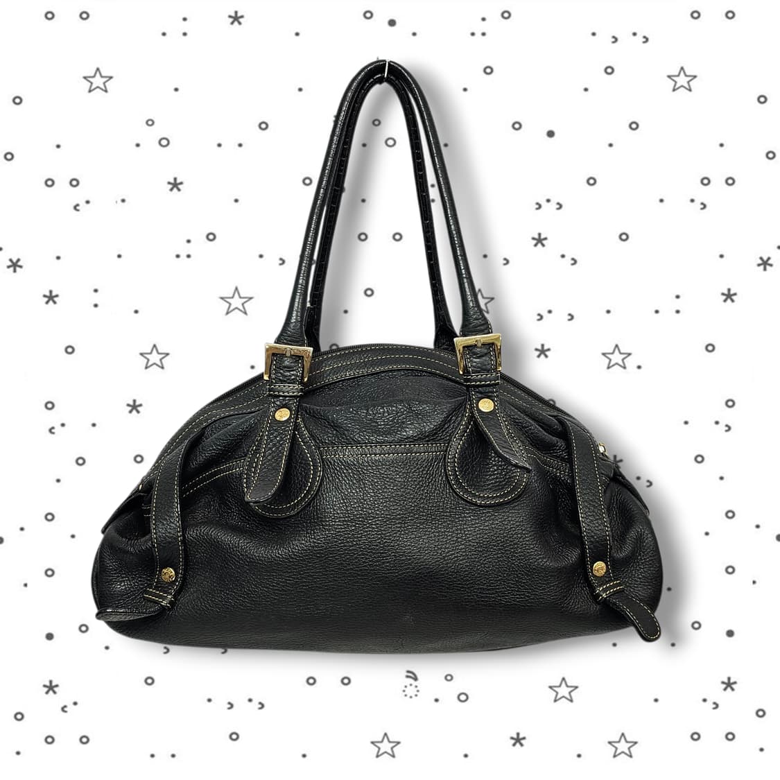 Nicole 니콜밀러 블랙 가죽 토트백 상품이미지3