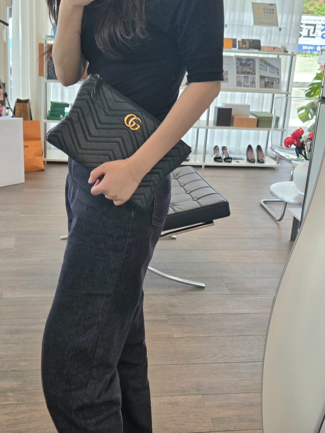 구찌GG 마몽 마틀라세 클러치 525541 상품이미지10