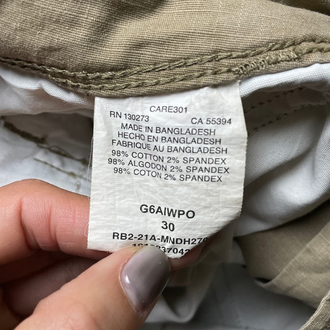 WRANGLER 랭글러 빈티지 베이지 코튼 카고 하프 팬츠 A00763 상품이미지10
