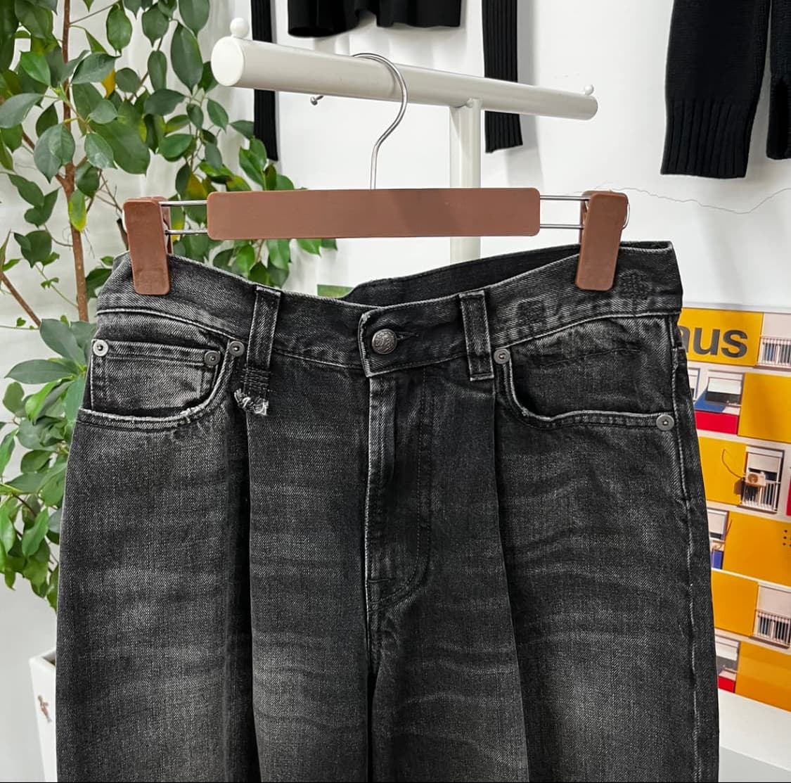 R13 알써 흑청 와이드 웨인진 28 상품이미지3