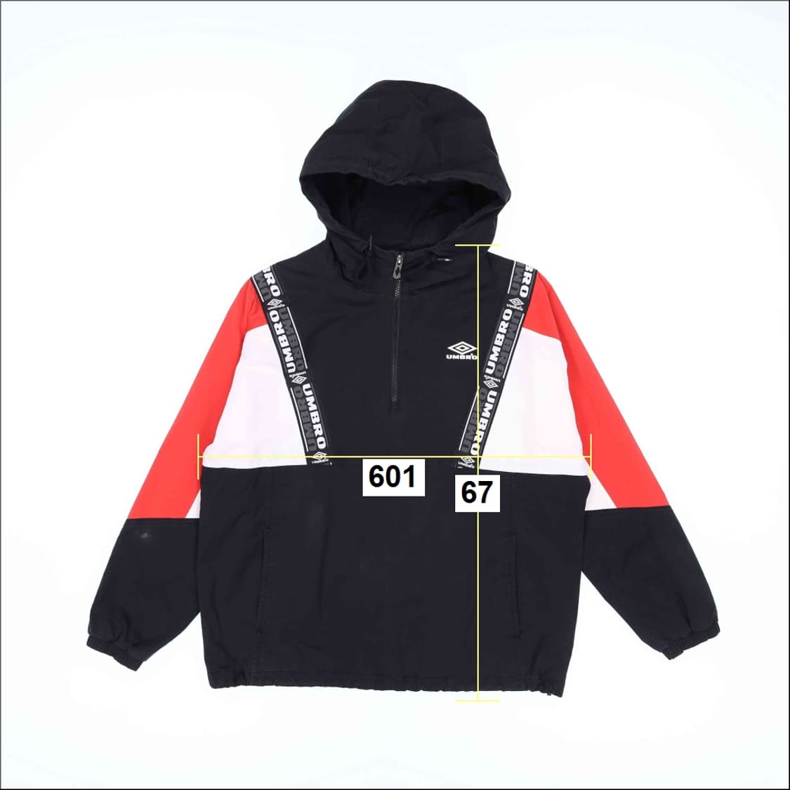 90 엄브로 반집업 아노락 바람막이 자켓 N7282 상품이미지8