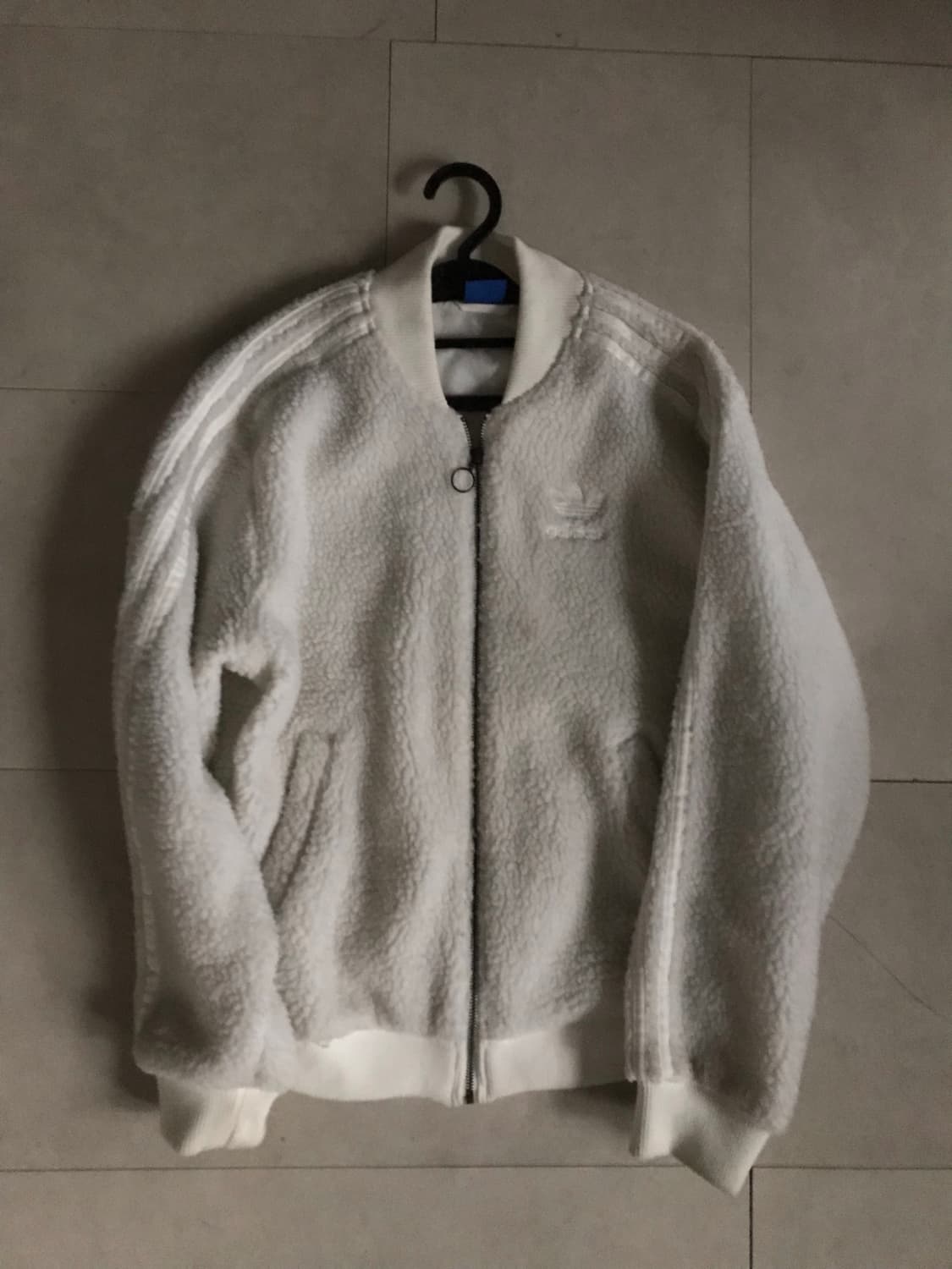 아디다스 아이보리 삼선 후리스 상품이미지7