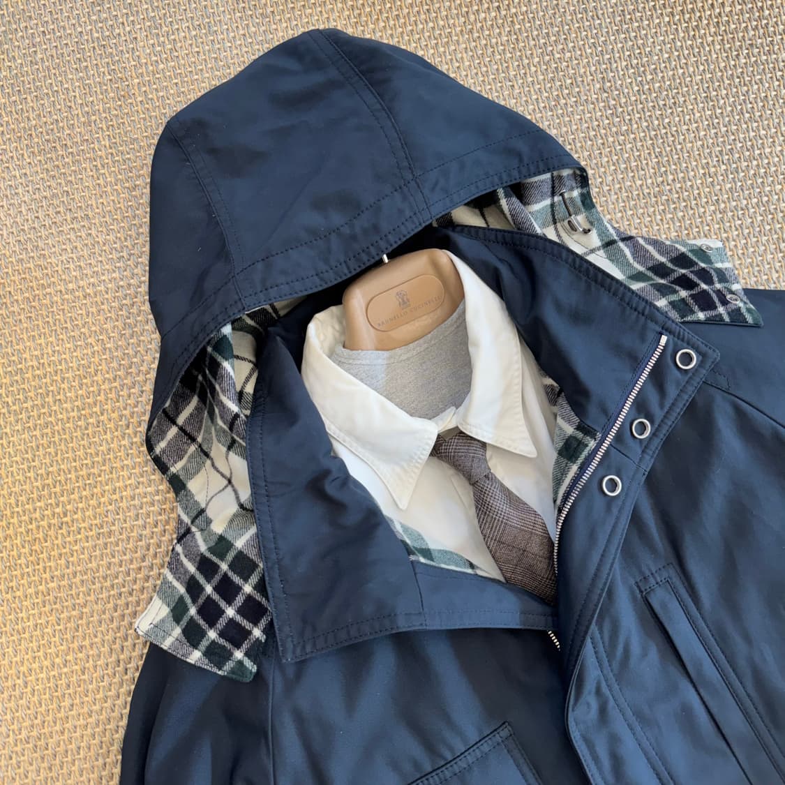 에르메스 최상급 케시미어 유틸리터리언 켄바스 필드 자켓 야상 코트 상품이미지8
