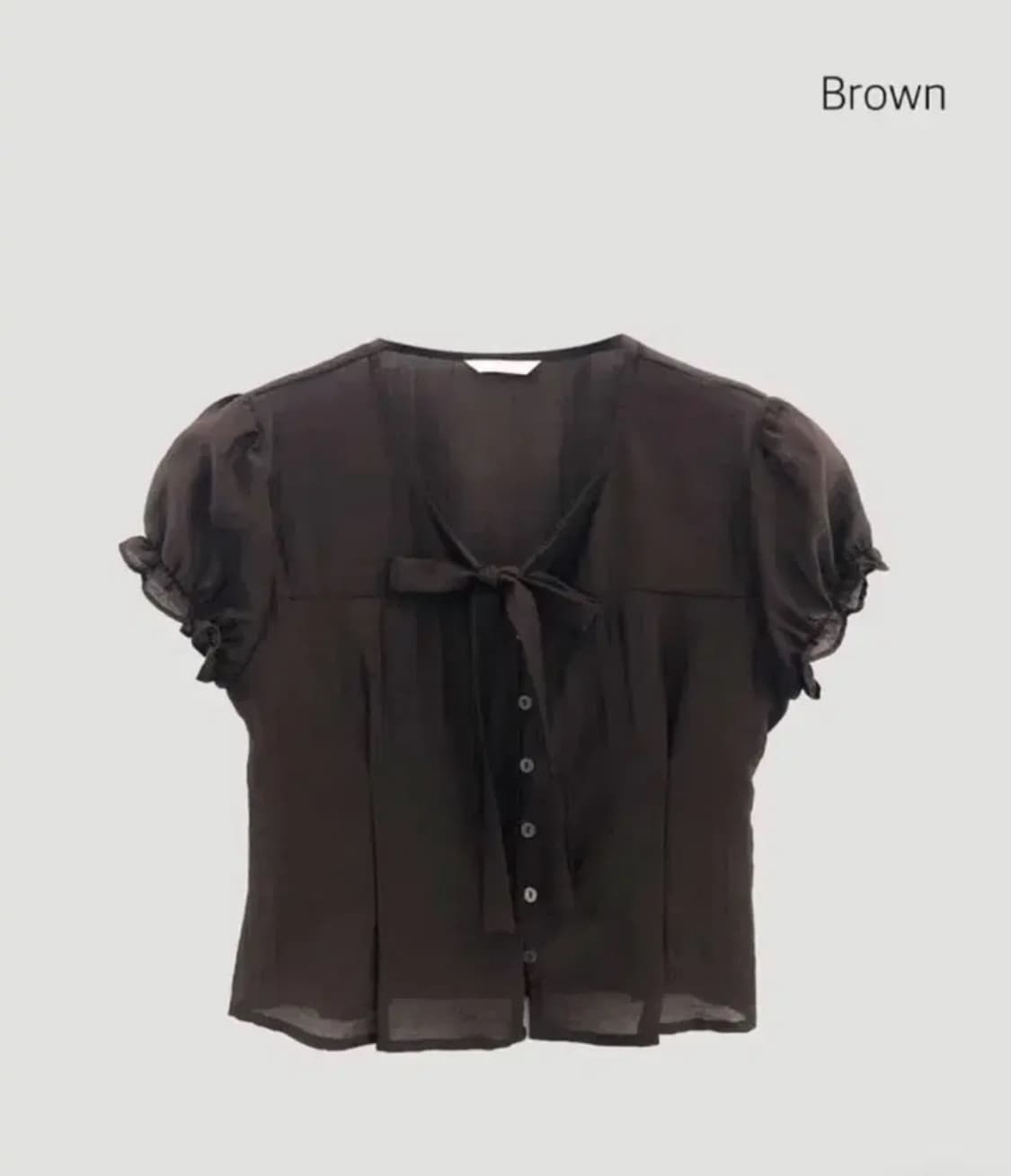 니어웨어 시스 반팔 블라우스  상품이미지2