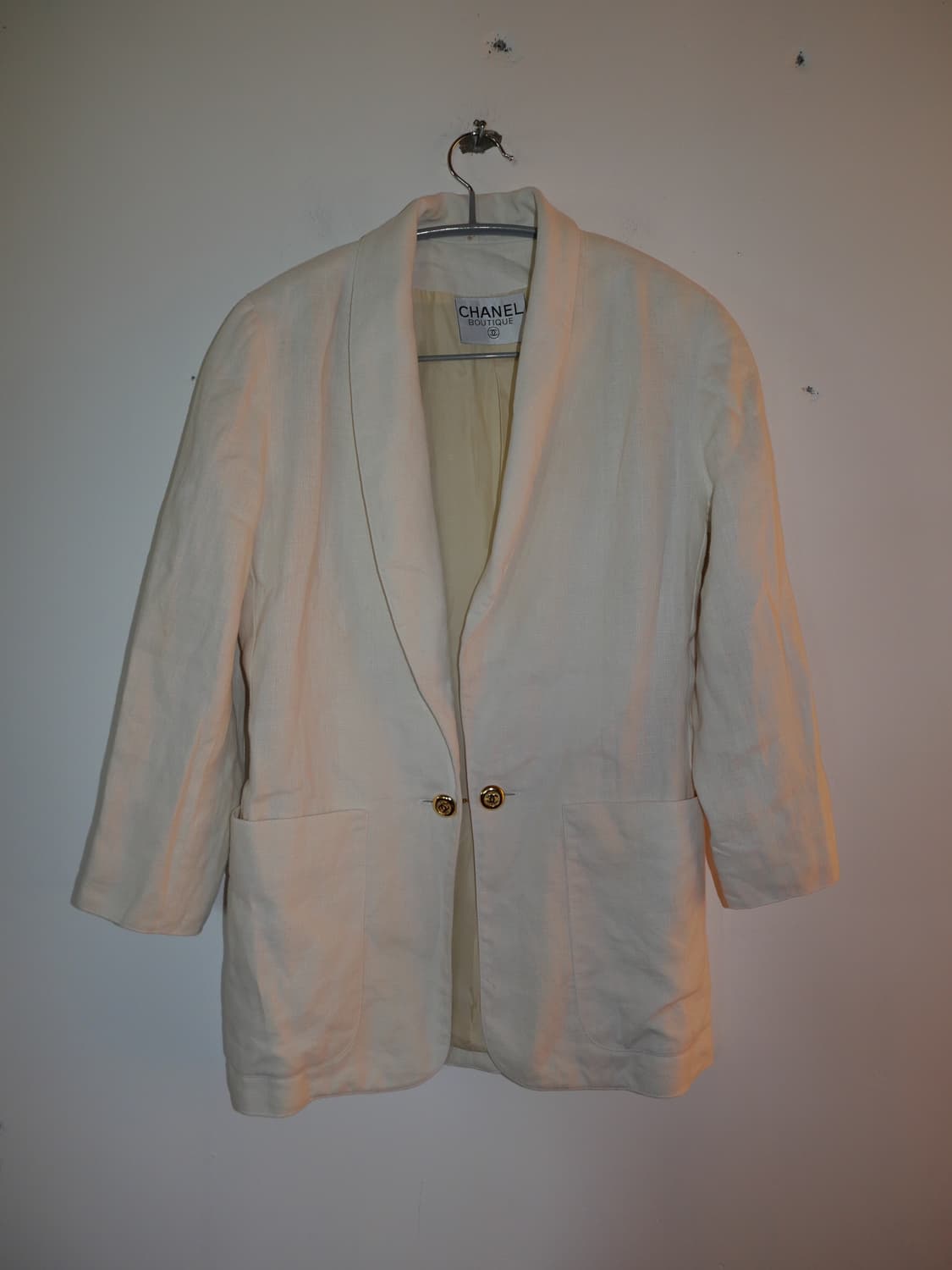 Vintage Chanel linen jacket and skirt 상품이미지1