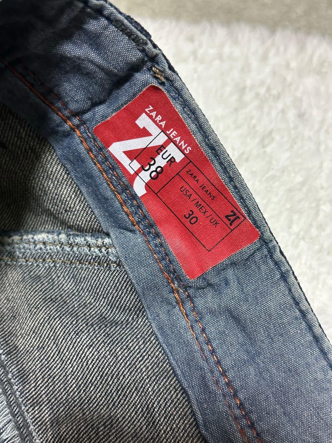 자라 71975 denim 데님 사루엘 팬츠 상품이미지2