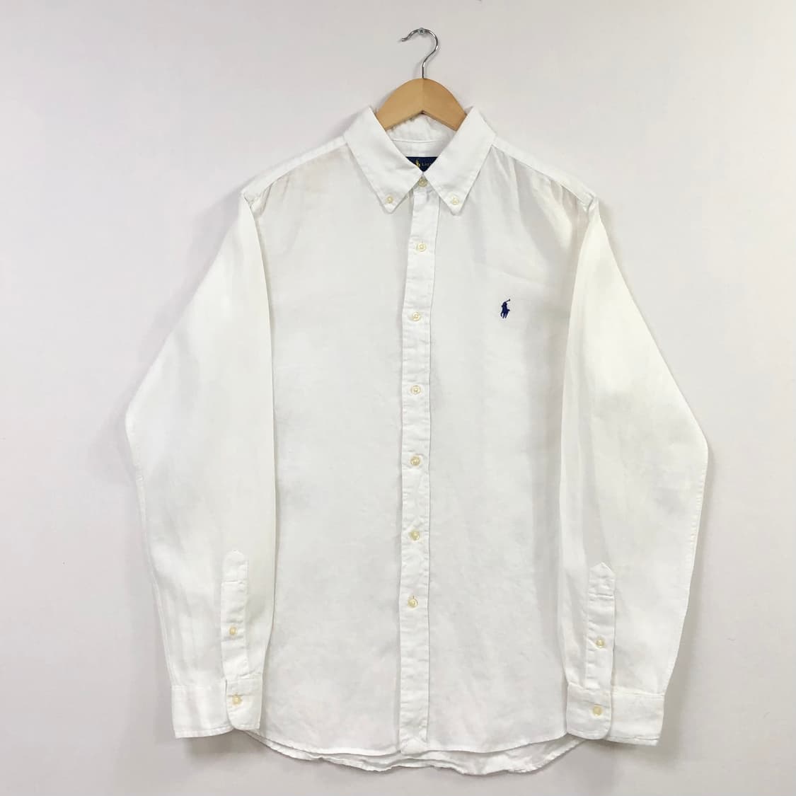 XL 폴로 린넨 화이트 셔츠 상품이미지2