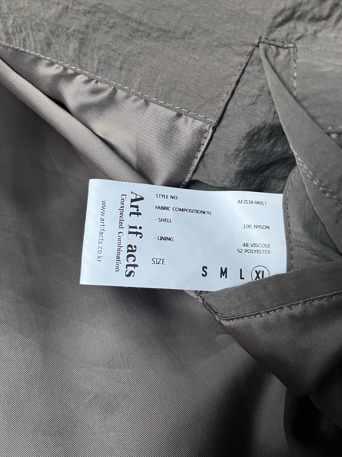 Solid Pocket MA-1_brown 상품이미지5