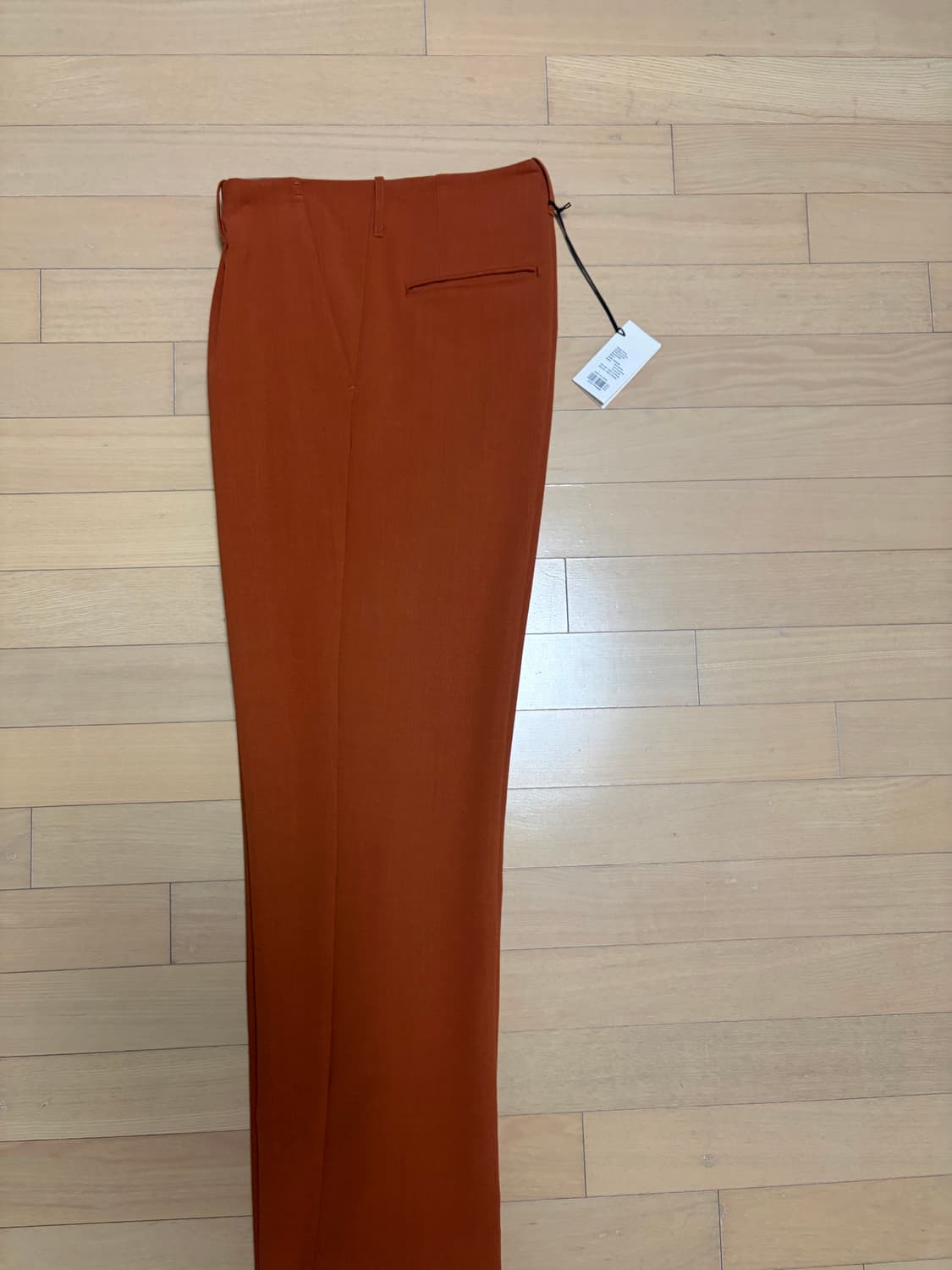 오라리 더블클로스 슬랙스 오렌지 상품이미지2