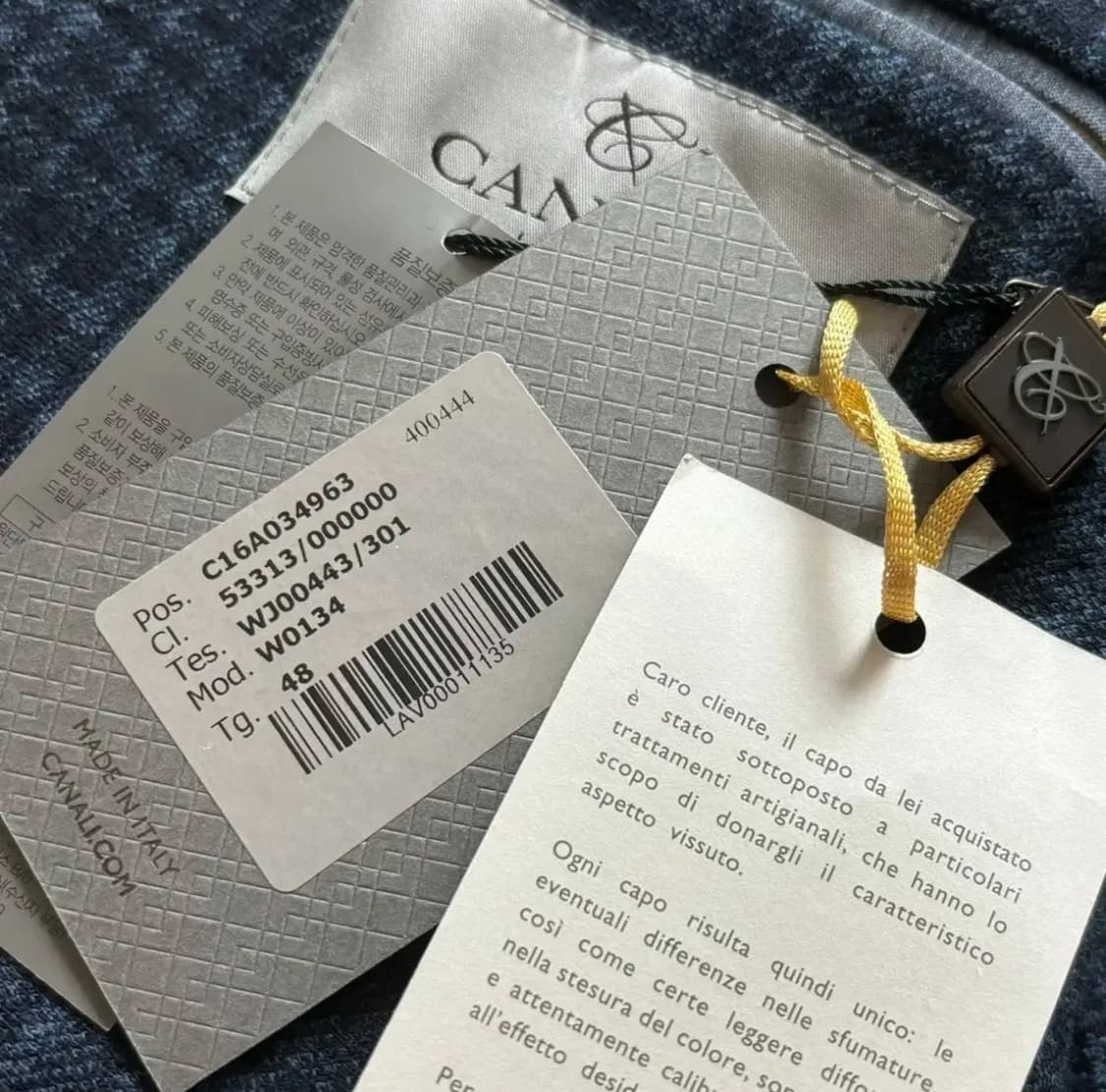 새제품 CANALI 카날리 자켓 95 이태리 수입 정품 울실크 상품이미지8