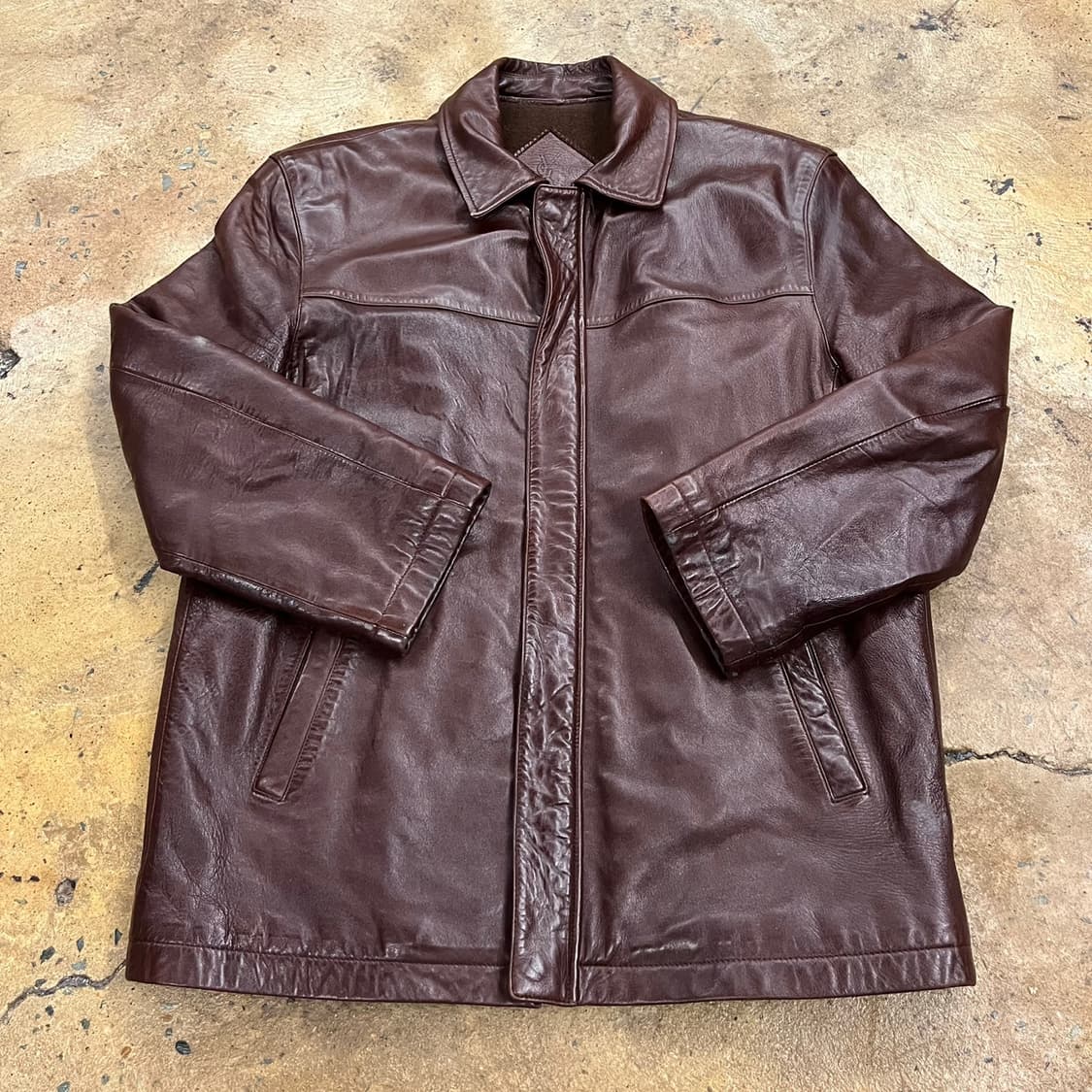 [정품/95] 입생로랑 빈티지 양가죽 자켓 b17 상품이미지2