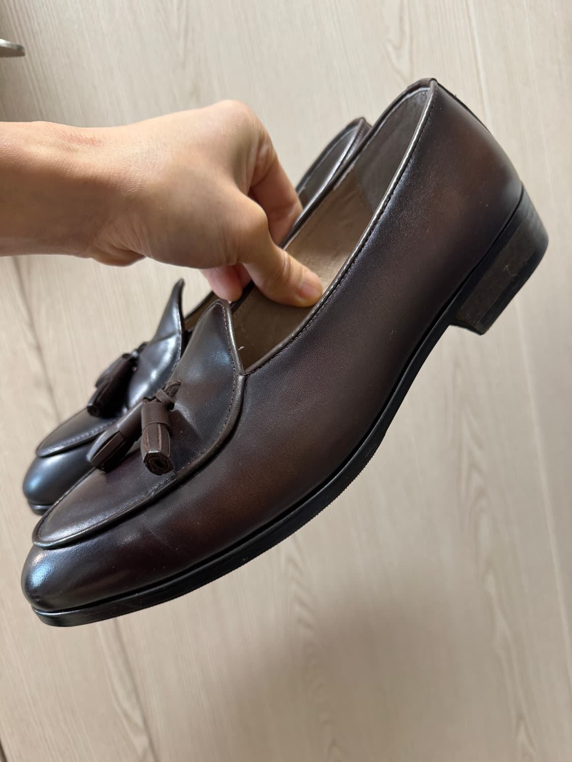 코상 클래식 다크 브라운 태슬 로퍼 265mm입니다 상품이미지2