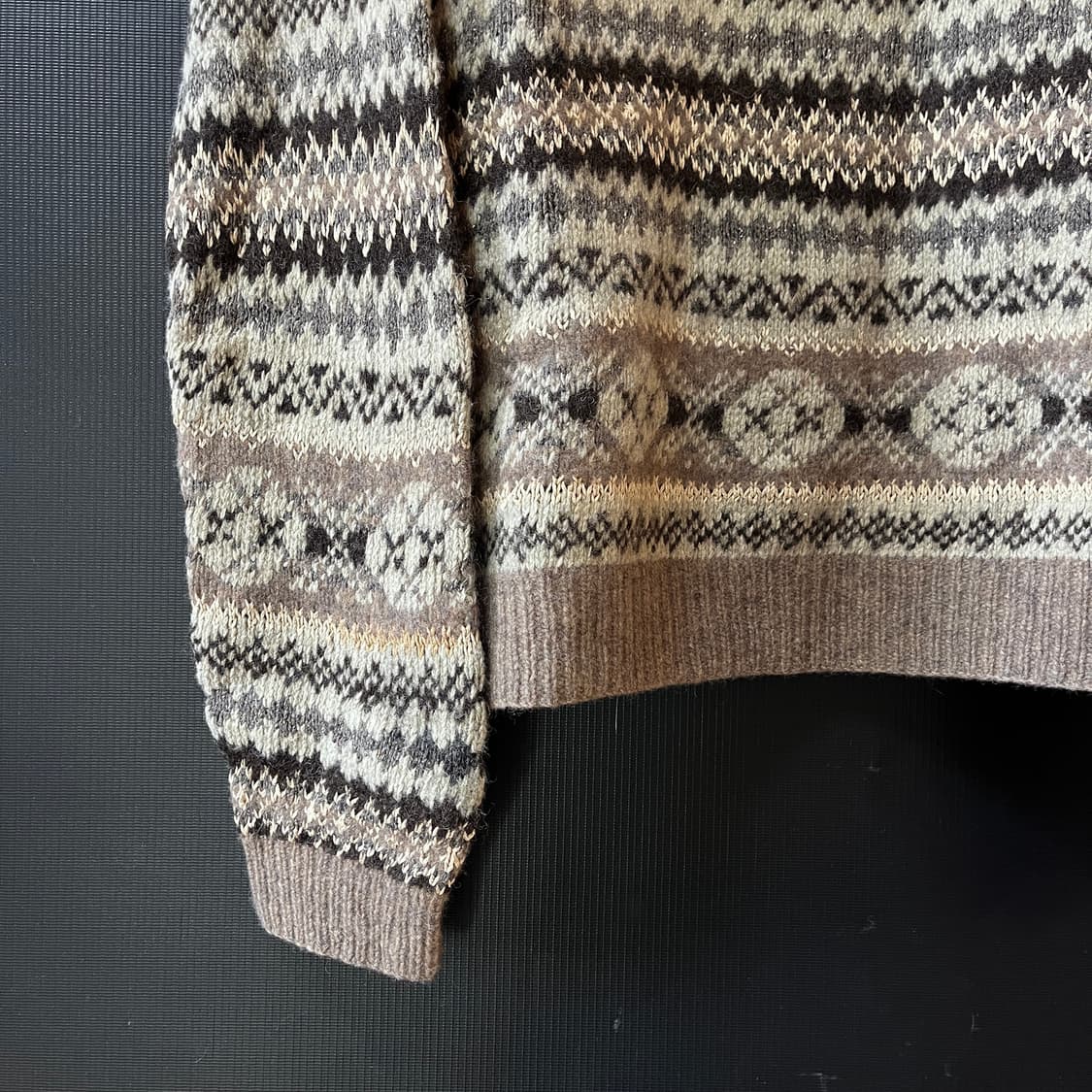 폴로 핸드니트 울 실크 린넨 터틀넥 페어아일 상품이미지5