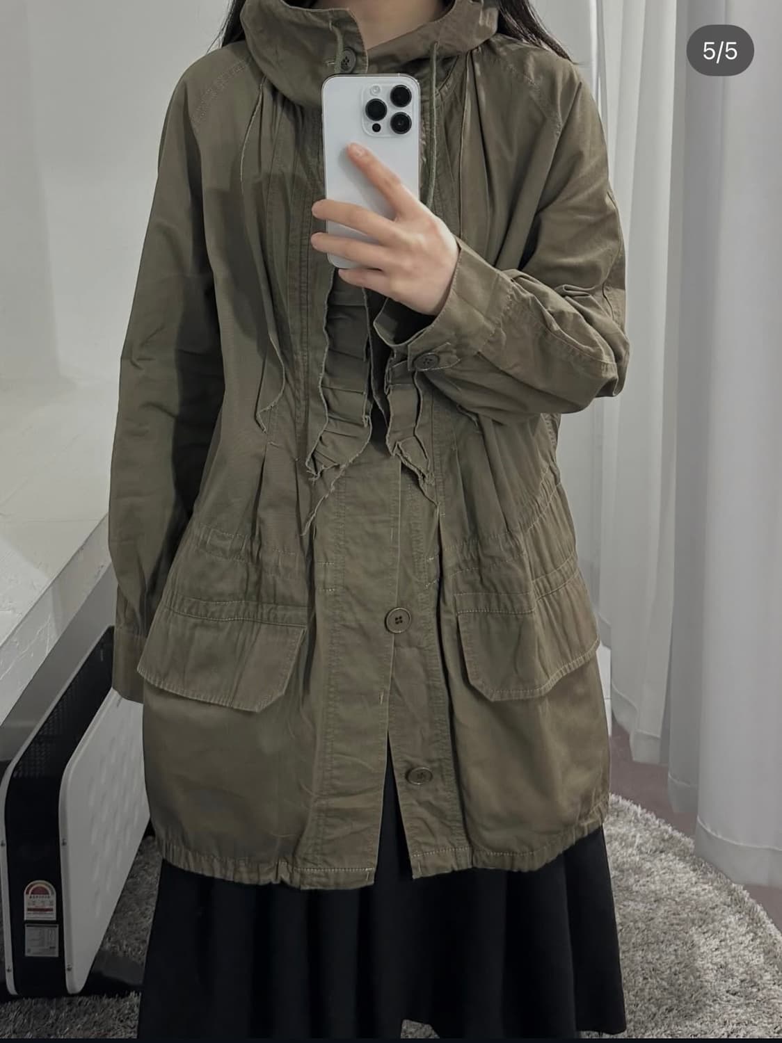 and A frill hood jacket 상품이미지3