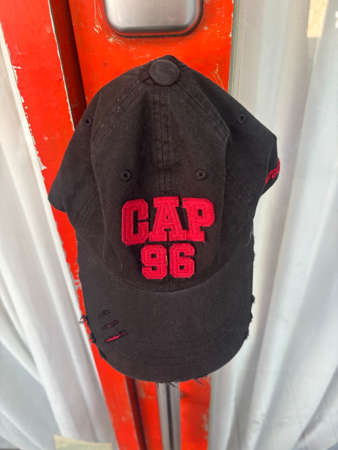 Korean CAP 96 디스트로이드 빈티지 볼캡 상품이미지4