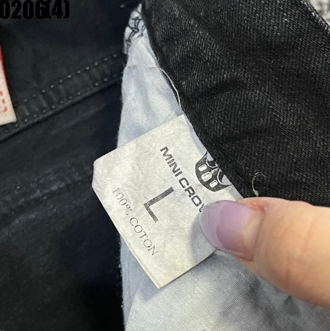 [L] SHOUT 블랙 워싱 데님 팬츠 0206(4) 상품이미지4
