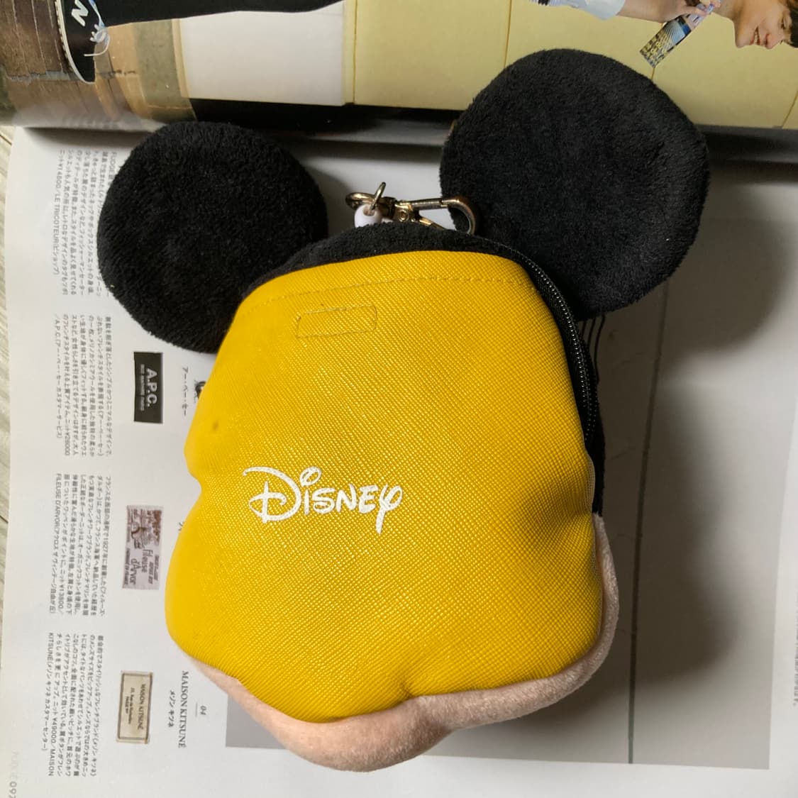 빈티지 disney 디즈니 미키 페이스 인형 교통카드 키링 케이스 파우치 상품이미지2