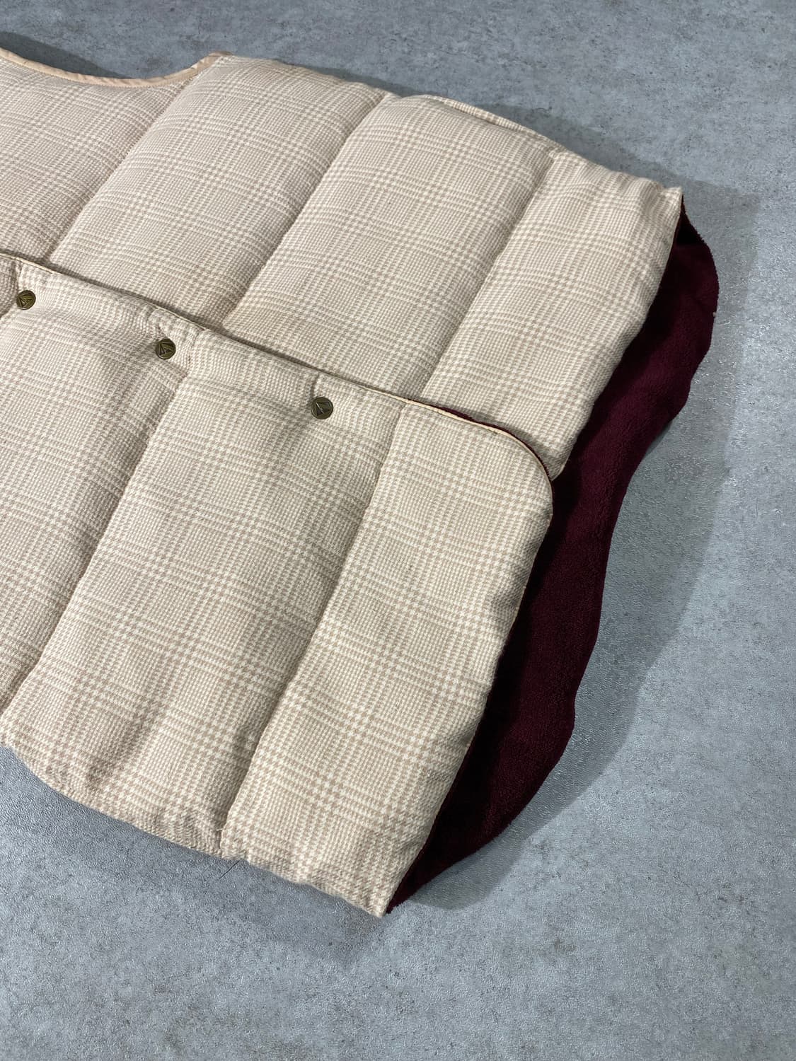 [M-L] Aquascutum 아쿠아스큐텀 덕다운 체크 패딩베스트 상품이미지4